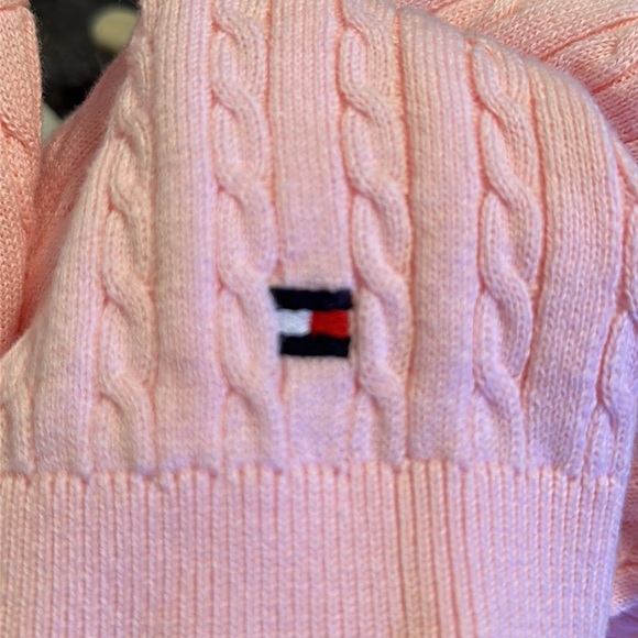 Tommy Hilfiger Womens Pink V Neck Sweater 1x - Picture 6 of 6